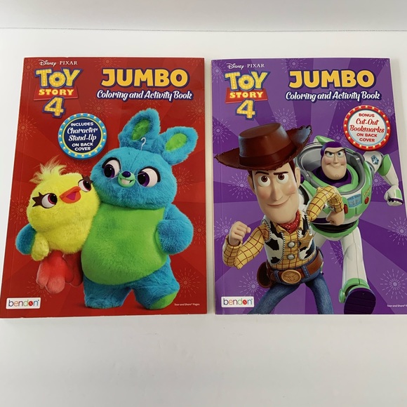 Bendon | Other | Toy Story 4 Jumbo Coloring And Activity Books | Poshmark